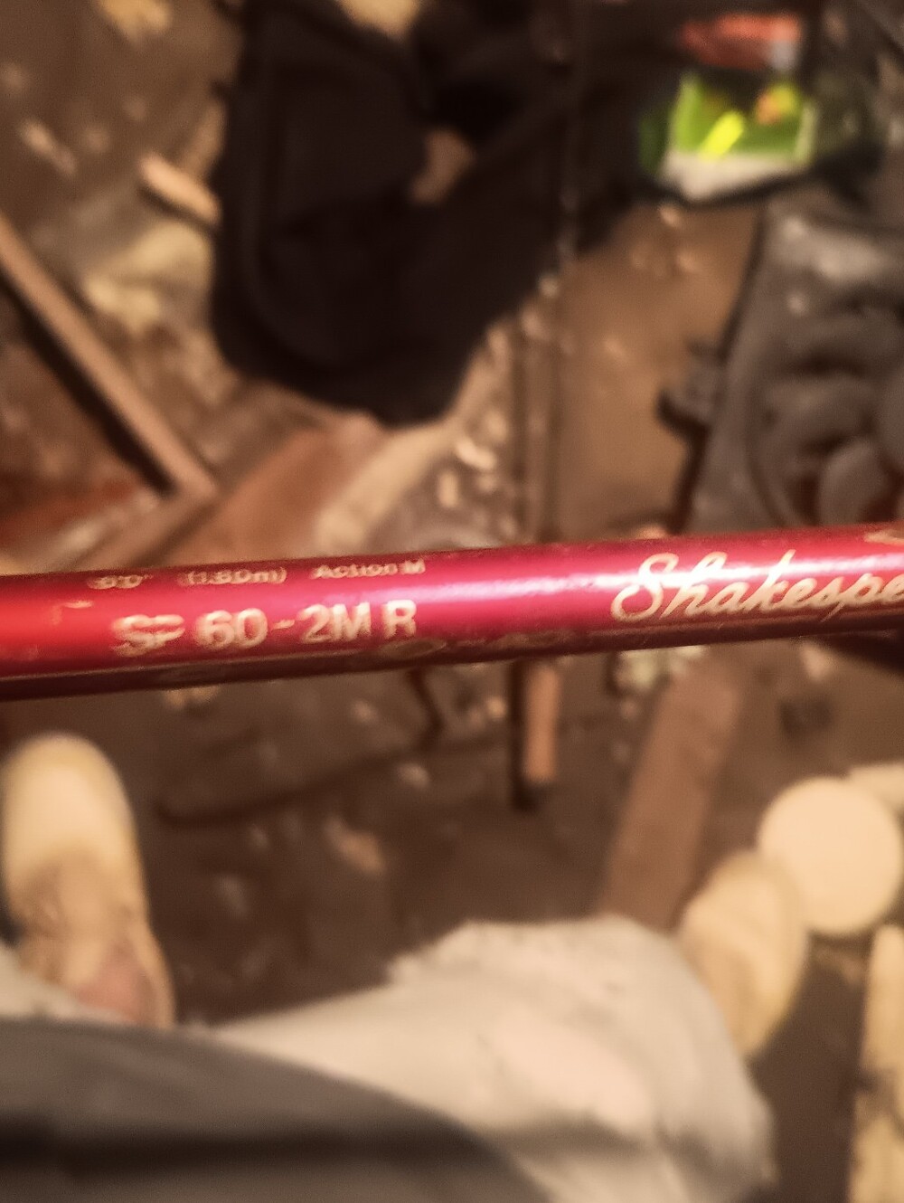 Men's Red Fishing Rod - Sleek Performance